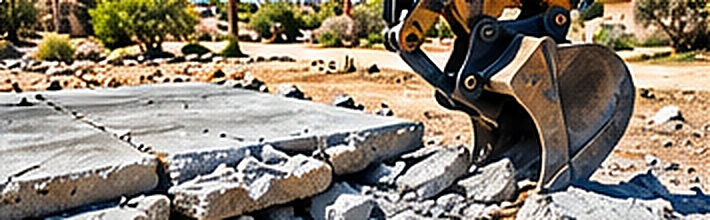 Illustration of concrete removal